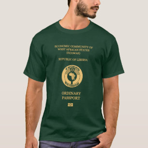 Camiseta Liberia passport