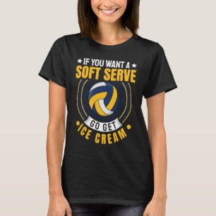 Camiseta LIBERO Si querías helado de servir suave voleibol