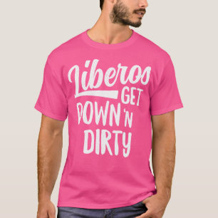 Camiseta Liberos Bajan En Defensa Del Equipo De Voleibol Su