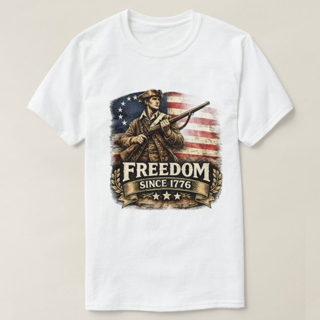 Camiseta Libertad 1776 (Diseño del anverso)