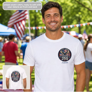 Camiseta Libertad 250º Aniversario Patriótico de América
