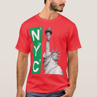 Camiseta libertad amigos ciudad nueva york
