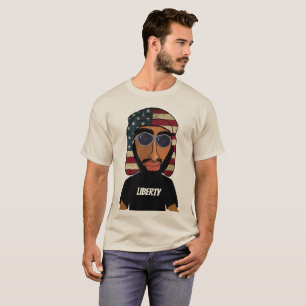 Camiseta Libertad árabe-norteamericana personalizada