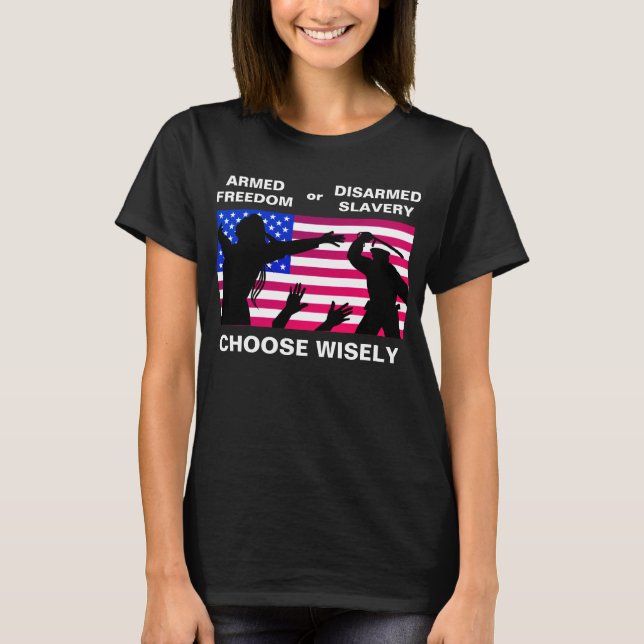 Camiseta Libertad armada (oscuridad) (Anverso)