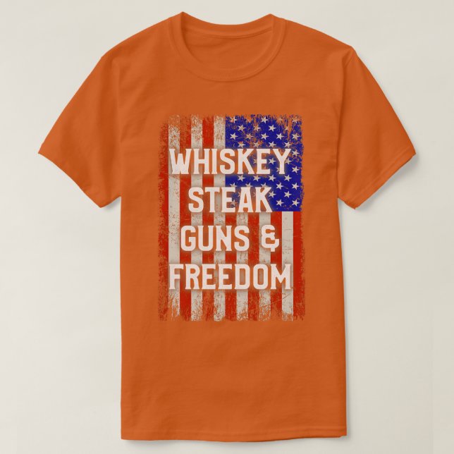 Camiseta Libertad de armas de filete patriótico (Diseño del anverso)