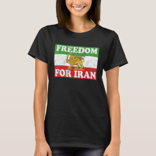 Camiseta LIBERTAD de bandera de león iraní para IRÁN apoya