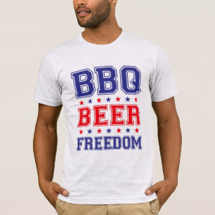 Camiseta libertad de cerveza bbq pro trump sin mangas 