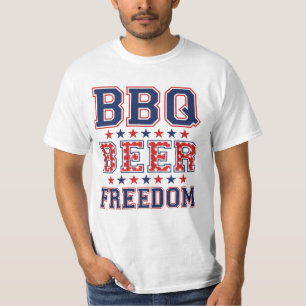 CAMISETA LIBERTAD DE CERVEZA DE BARBACOA