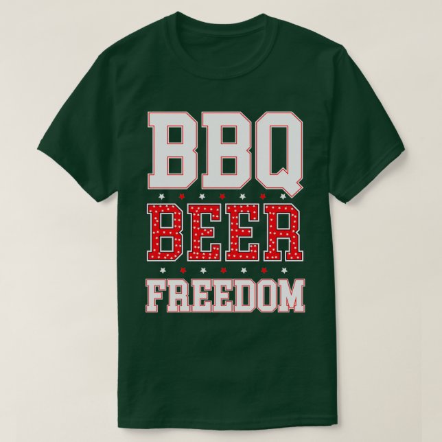 Camiseta LIBERTAD    DE CERVEZA DE barbacoa(2)  (Diseño del anverso)