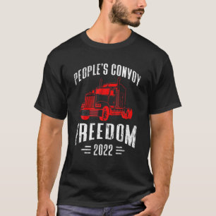 Camiseta Libertad de convoy popular 2022 Apoyo a camioneros