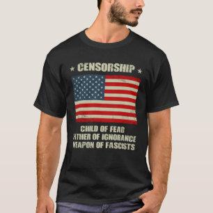 Camiseta Libertad de expresión contra la censura Primera en