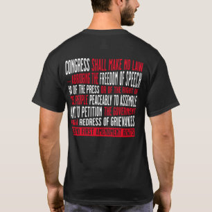 Camiseta Libertad de expresión Derechos de primera enmiend