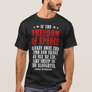 Camiseta Libertad de expresión, oveja y oveja George Washin