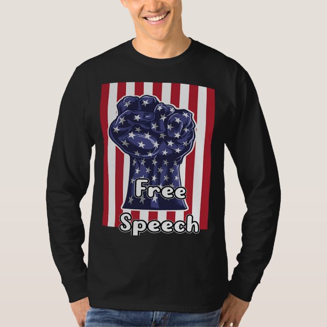 Camiseta Libertad de expresión política con bomba de puño (Anverso)