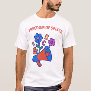 Camiseta Libertad de expresión: Que florezca la voz de todo