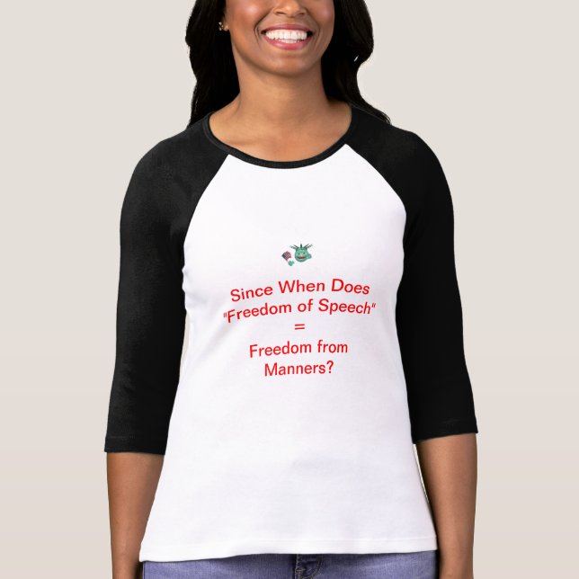 Camiseta Libertad de expresión y maneras (Anverso)