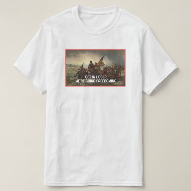 Camiseta Libertad de George Washington/camiseta patriótica (Diseño del anverso)