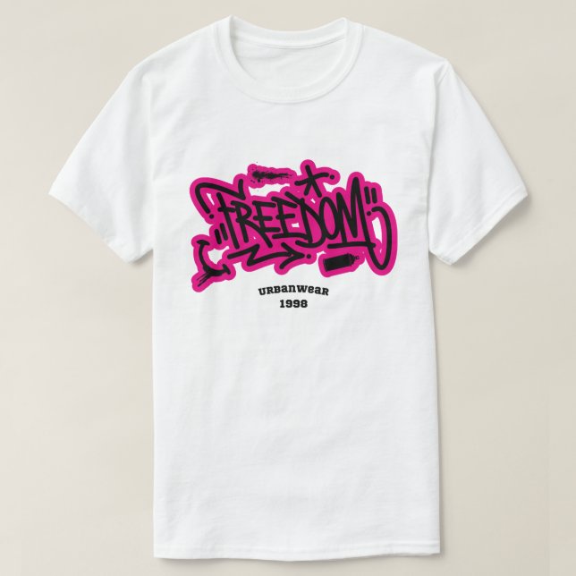 Camiseta Libertad de graffiti (Diseño del anverso)