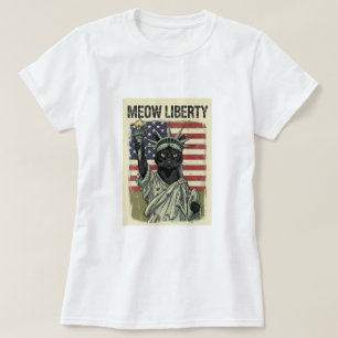 Camiseta Libertad de labios - Estatua de gatos estilo grung
