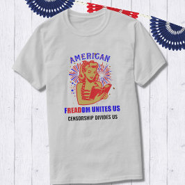 Camiseta Libertad de lectura patriótica