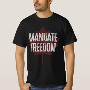 Camiseta Libertad de mandato   Convoy de Libertad de Canad