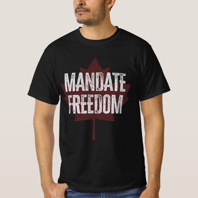 Camiseta Libertad de mandato | Convoy de Libertad de Canadá (Anverso)