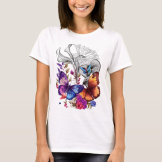 Camiseta Libertad de mariposa