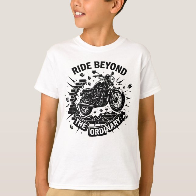 Camiseta Libertad de Motociclista Rompe Fronteras (Anverso)