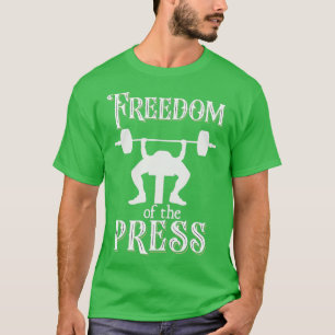 Camiseta Libertad de Prensa Humor De Gimnasio Hombres Peso 