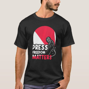 Camiseta Libertad de prensa importa periodismo de derechos