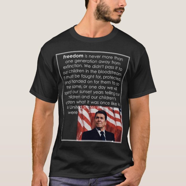 Camiseta Libertad de Reagan (Anverso)