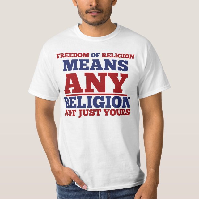 Camiseta Libertad de religión (Anverso)