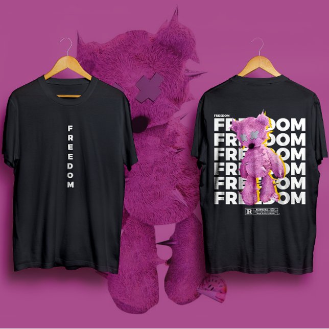 Camiseta LIBERTAD de ropa fresca urbana (Subido por el creador)