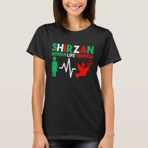 Camiseta Libertad de vida de la mujer Irán Zan Zendegi Azad
