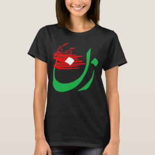 Camiseta Libertad de vida de la mujer Irán Zan Zendegi Azad