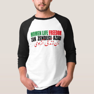 Camiseta Libertad de vida de la mujer Irán Zan Zendegi Azad