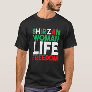 Camiseta Libertad de vida de la mujer Irán Zan Zendegi Azad