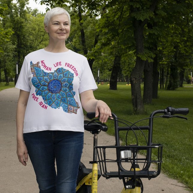 Camiseta Libertad de vida de la mujer | Red Minakari persa (Woman Life Freedom | Persian Minakari Red T-Shirt)