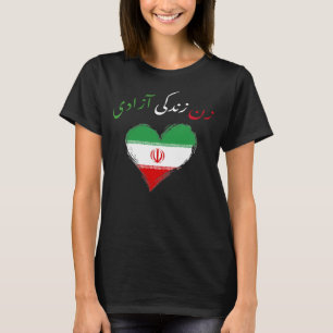 Camiseta Libertad de vida de la mujer Zan Zendegi Azadi Irá