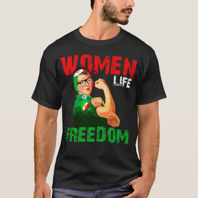 Camiseta Libertad de vida de las mujeres (Anverso)
