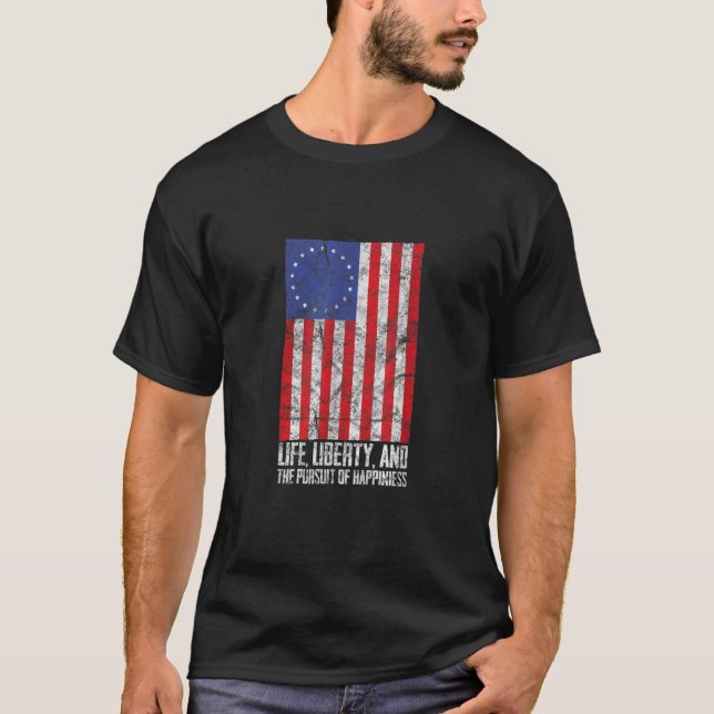 Camiseta Libertad de vida La búsqueda de la felicidad Betsy (Anverso)