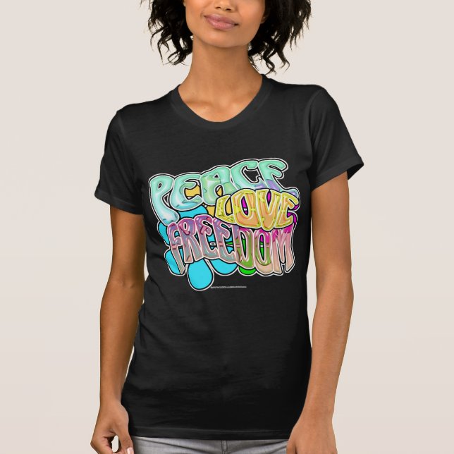 Camiseta Libertad del amor de la paz (Anverso)