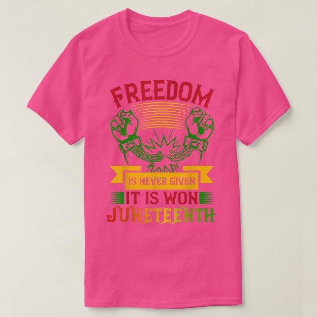 Camiseta Libertad Desde El Orgullo Del 1865 De Junio, La Li (Diseño del anverso)