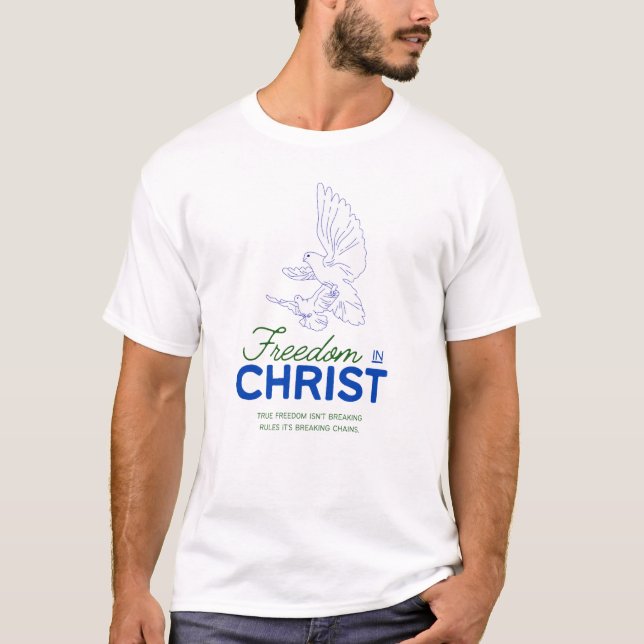 Camiseta Libertad en Cristo (Anverso)