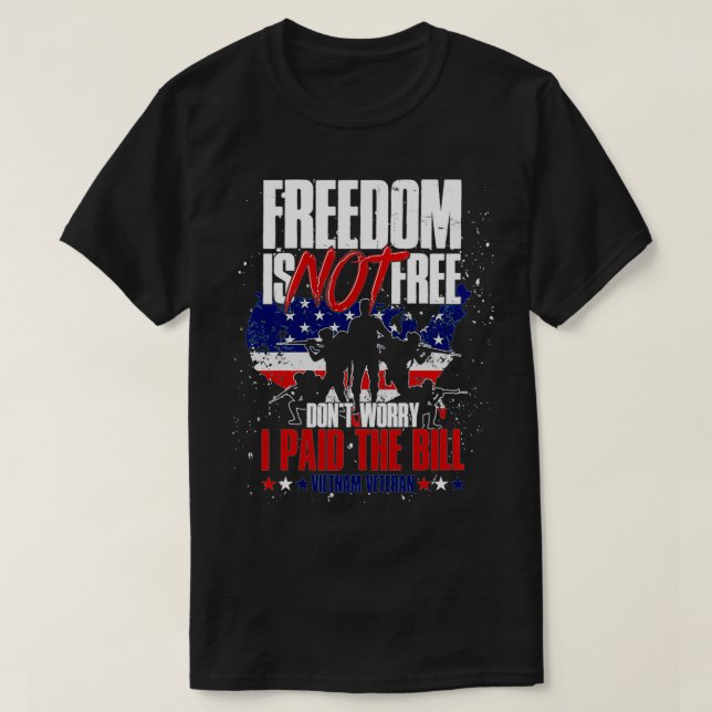 Camiseta Libertad en la bandera de Estados Unidos no es lib (Diseño del anverso)