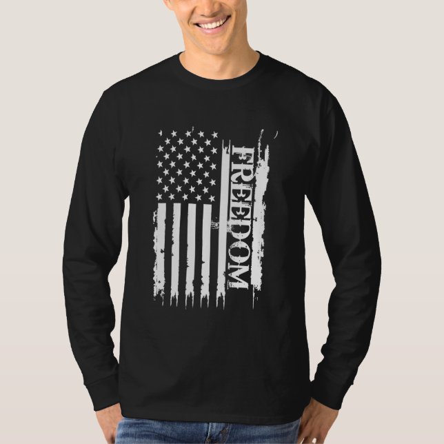 Camiseta Libertad Estados Unidos con la bandera de Estados  (Anverso)
