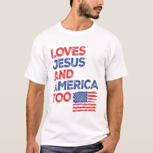Camiseta Libertad Fiel: ama a Jesús y a Estados Unidos tamb