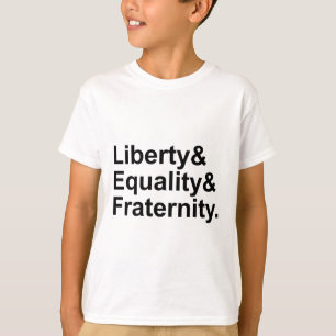 Camiseta Libertad Igualdad Fraternidad Lema de la República