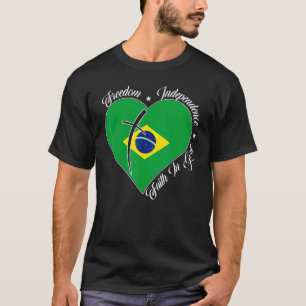 Camiseta Libertad Independencia Fe En Dios Brazi Cristiano