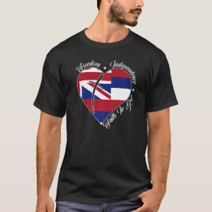 Camiseta Libertad Independencia Fe En Dios Christian Hawai